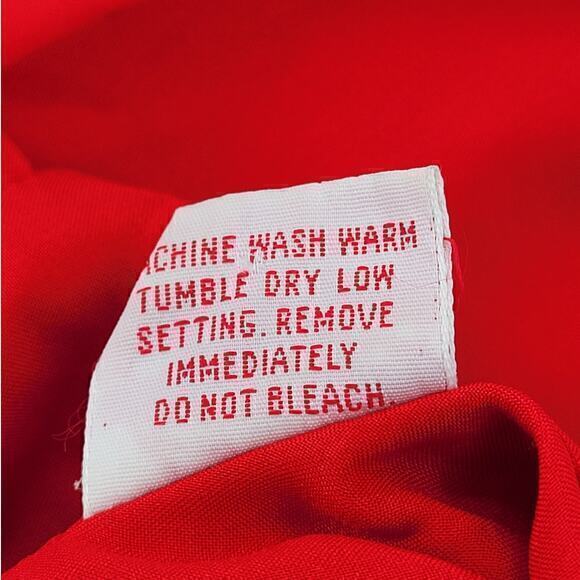 Vintage Preppy Illusion Button Up High Collar Short Puffy Sleeve‎ Blouse Shirt - Picture 14 of 15